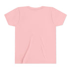 Youth Tee — "Punch Love" Monkey Hugging Pink Teddy Cute Kids Valentine Shirt