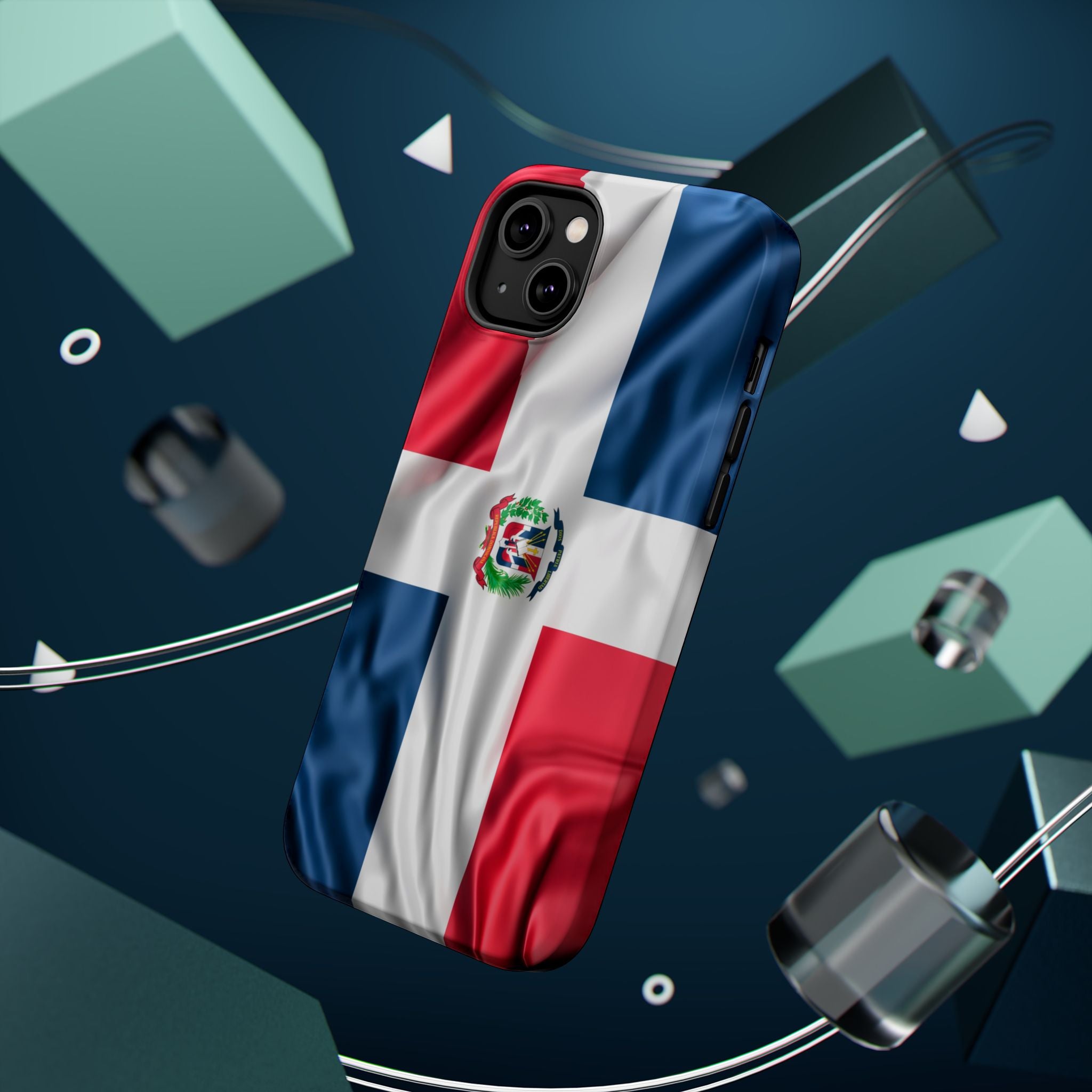 Dominican Republic Flag Magnetic Impact Resistant Phone Case