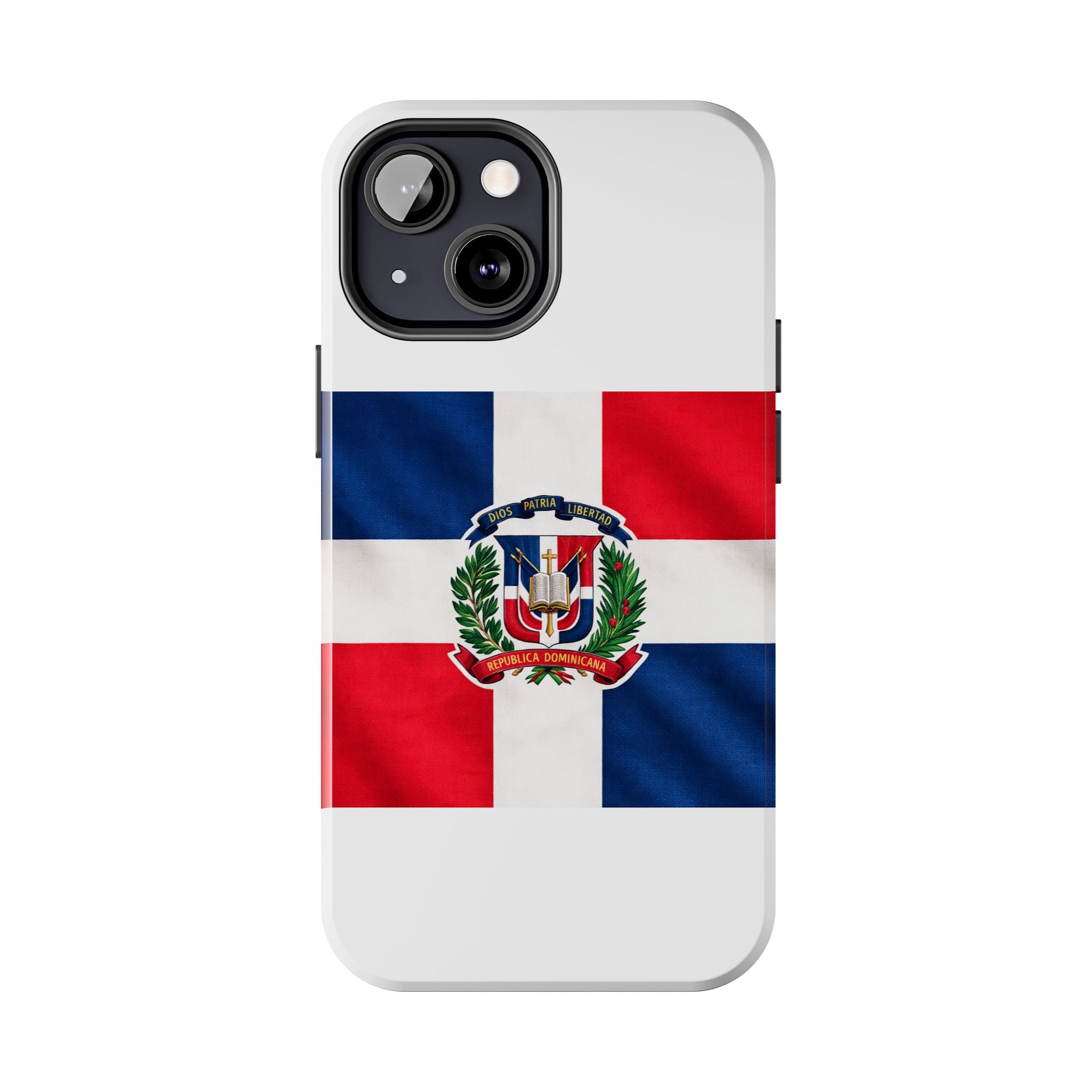 Dominican Flag Tough Phone Case Protective Patriotic Phone Cover