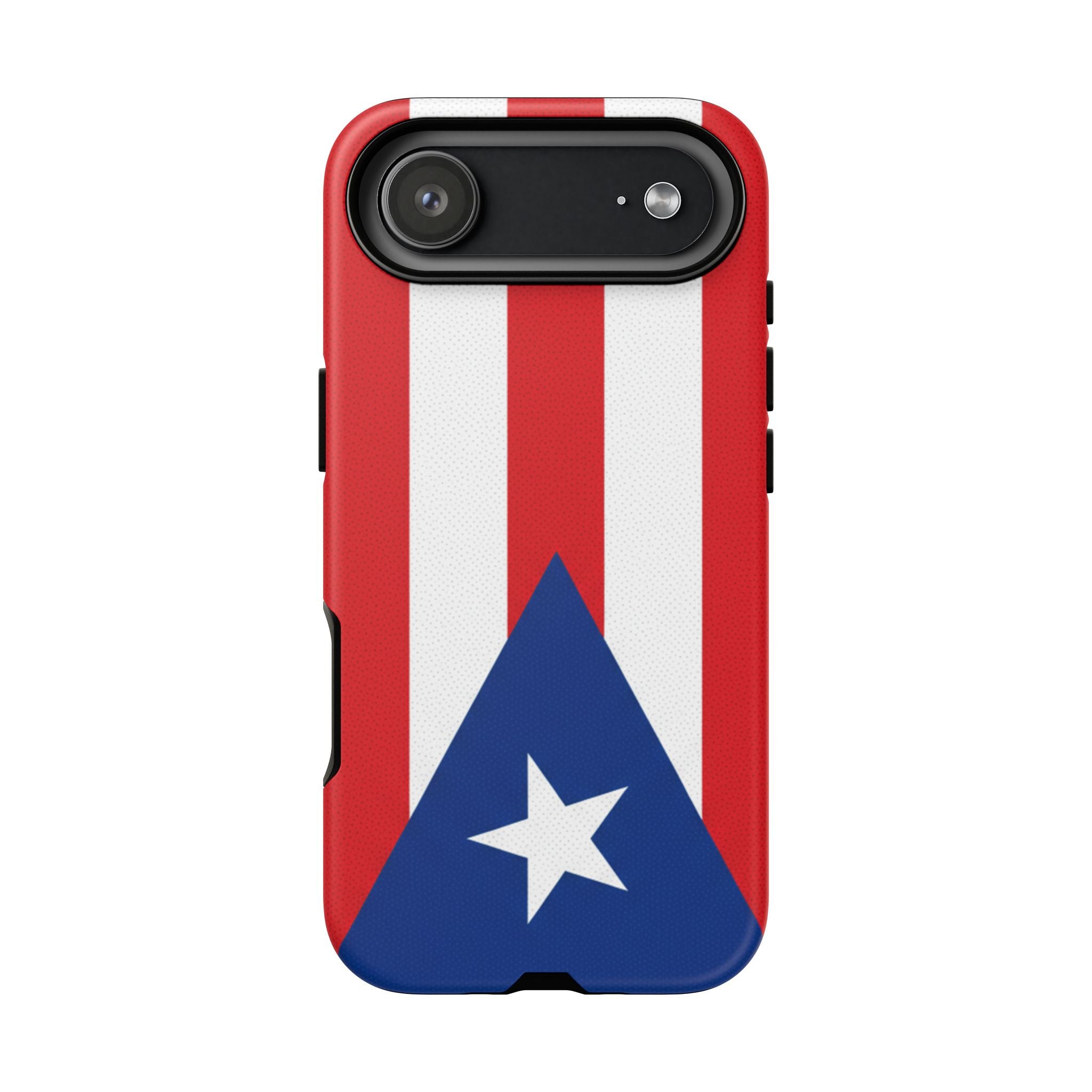 Puerto Rico Flag Tough Phone Case Patriotic Red & White Stripe Design