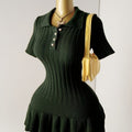 Short Sleeve Sweater Dress