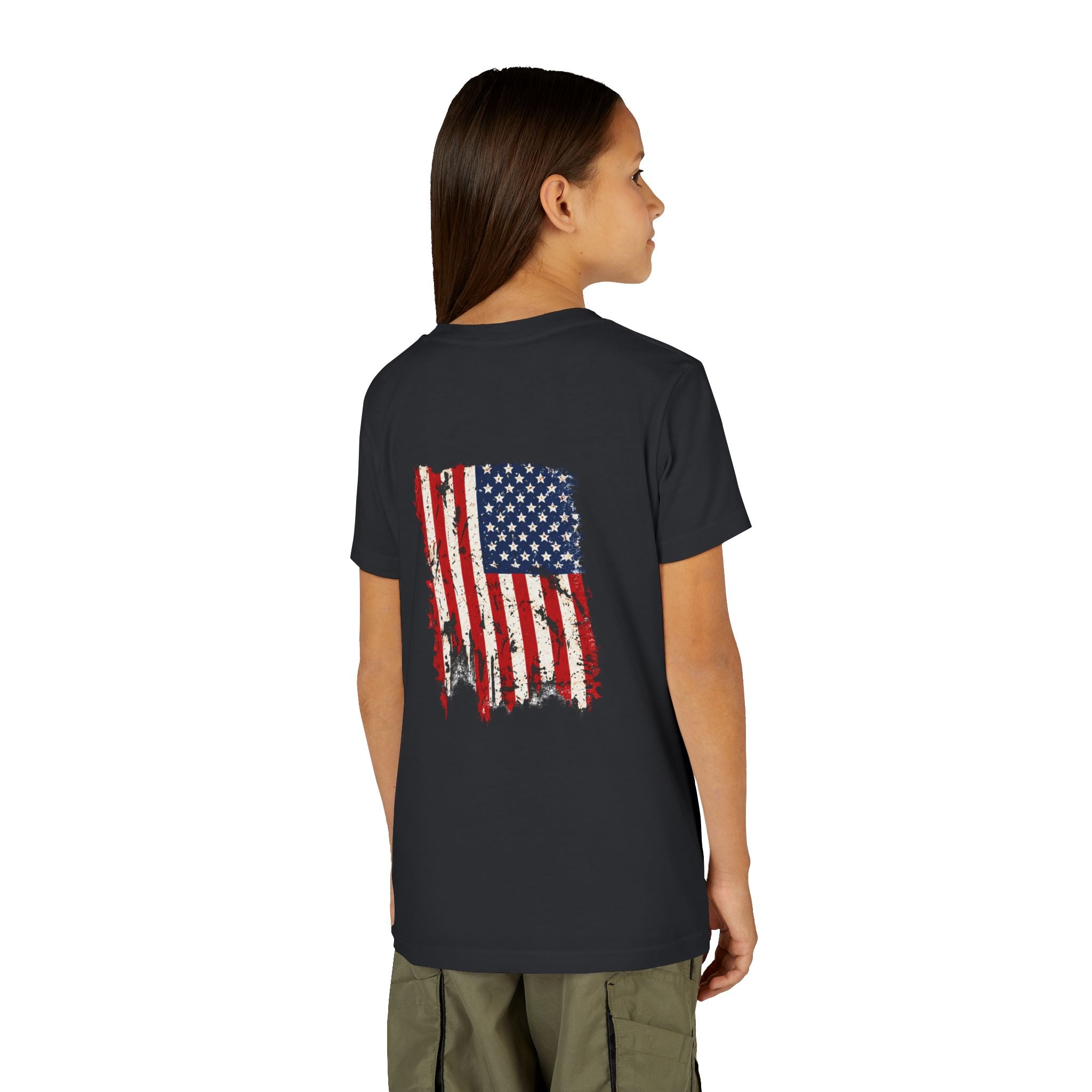 Great American Kid T Shirt   Patriotic Kids USA Shirt  Red White Blue Youth Tee  Fourth of July Children’s Apparel Gift