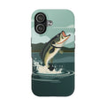 Bass Fishing Tough Phone Case Rugged Protective Case with Leaping Bass Design