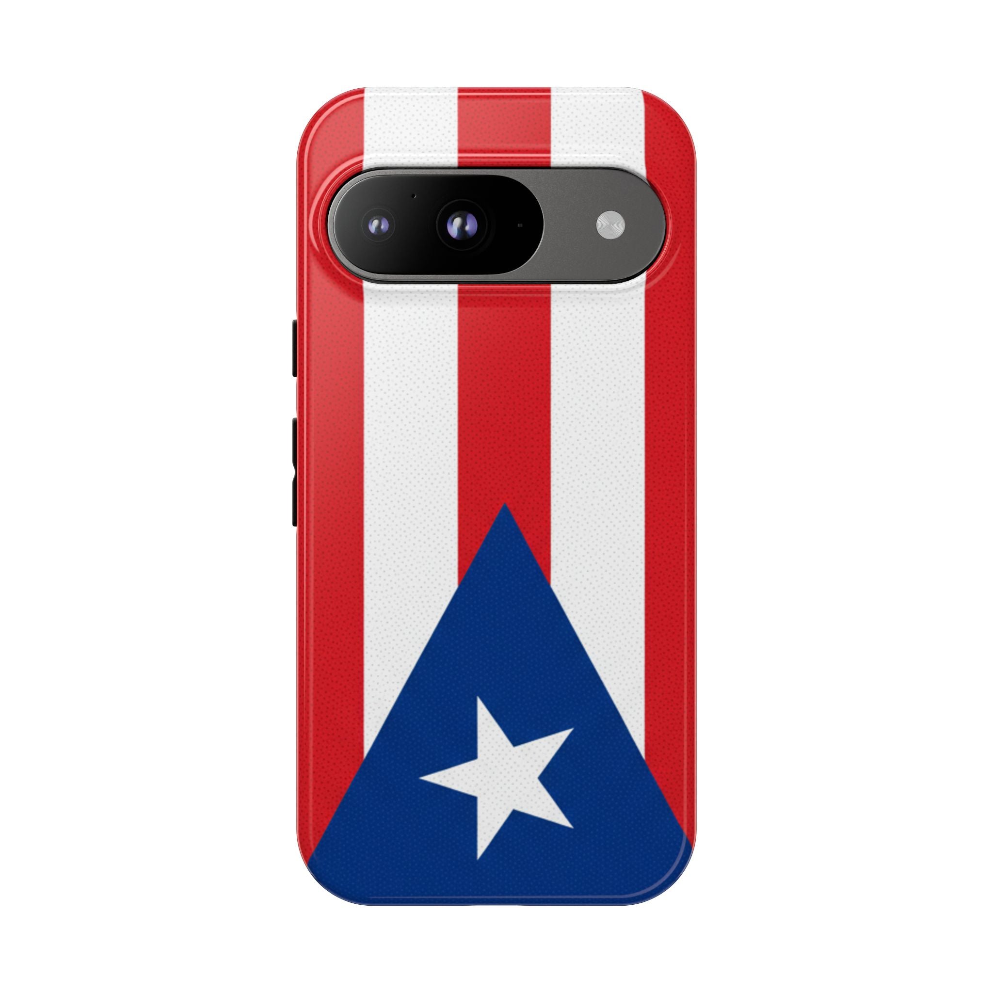 Puerto Rico Flag Tough Phone Case Patriotic Red & White Stripe Design