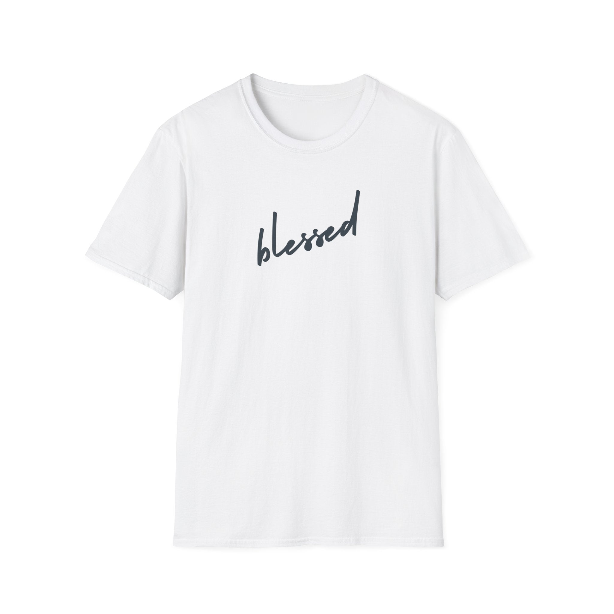 Blessed Unisex Softstyle T-Shirt, Inspirational Tee, Faith-Based Apparel, Positive Vibes Shirt, Gift for Friends, Everyday Wear