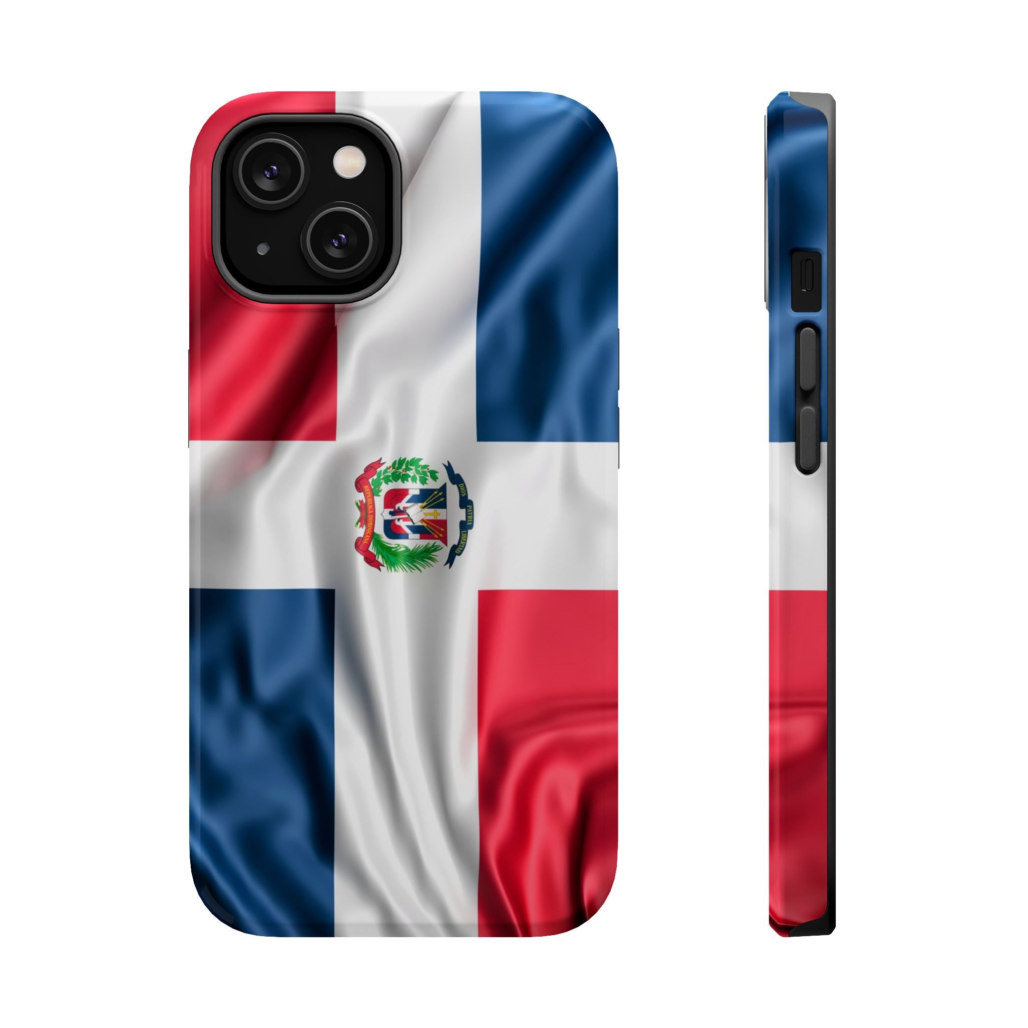 Dominican Republic Flag Magnetic Impact Resistant Phone Case