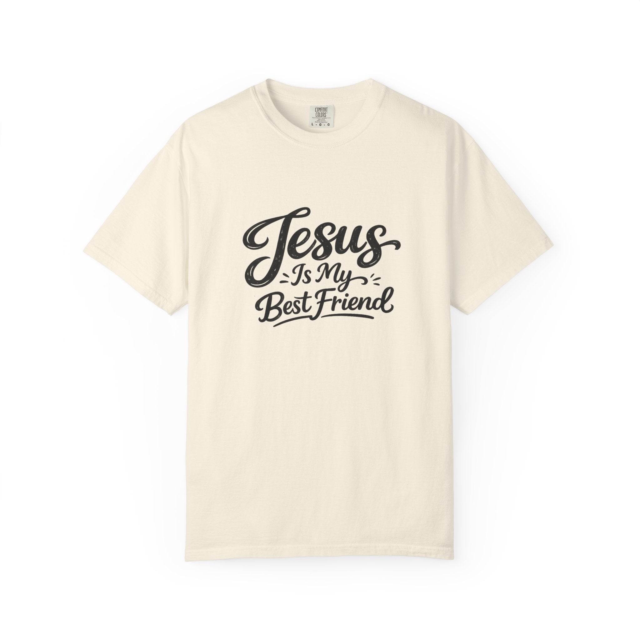 Jesus Is My Best Friend T-Shirt — Faith Christian Tee with Back Cross