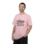 Jesus Is My Best Friend T-Shirt — Faith Christian Tee with Back Cross