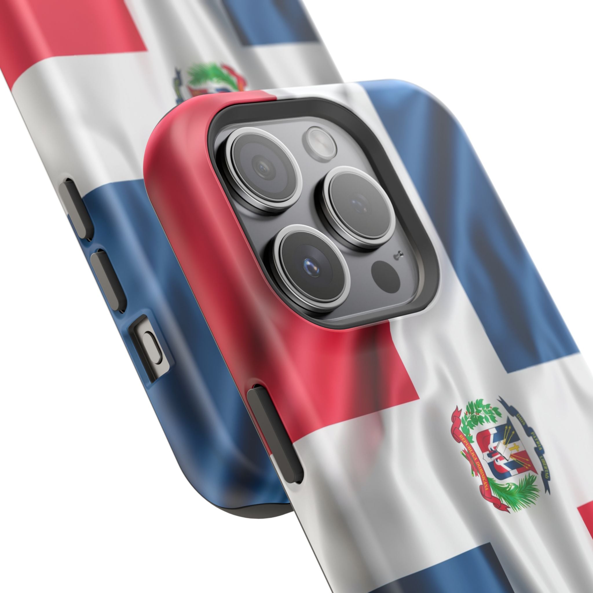 Dominican Republic Flag Magnetic Impact Resistant Phone Case