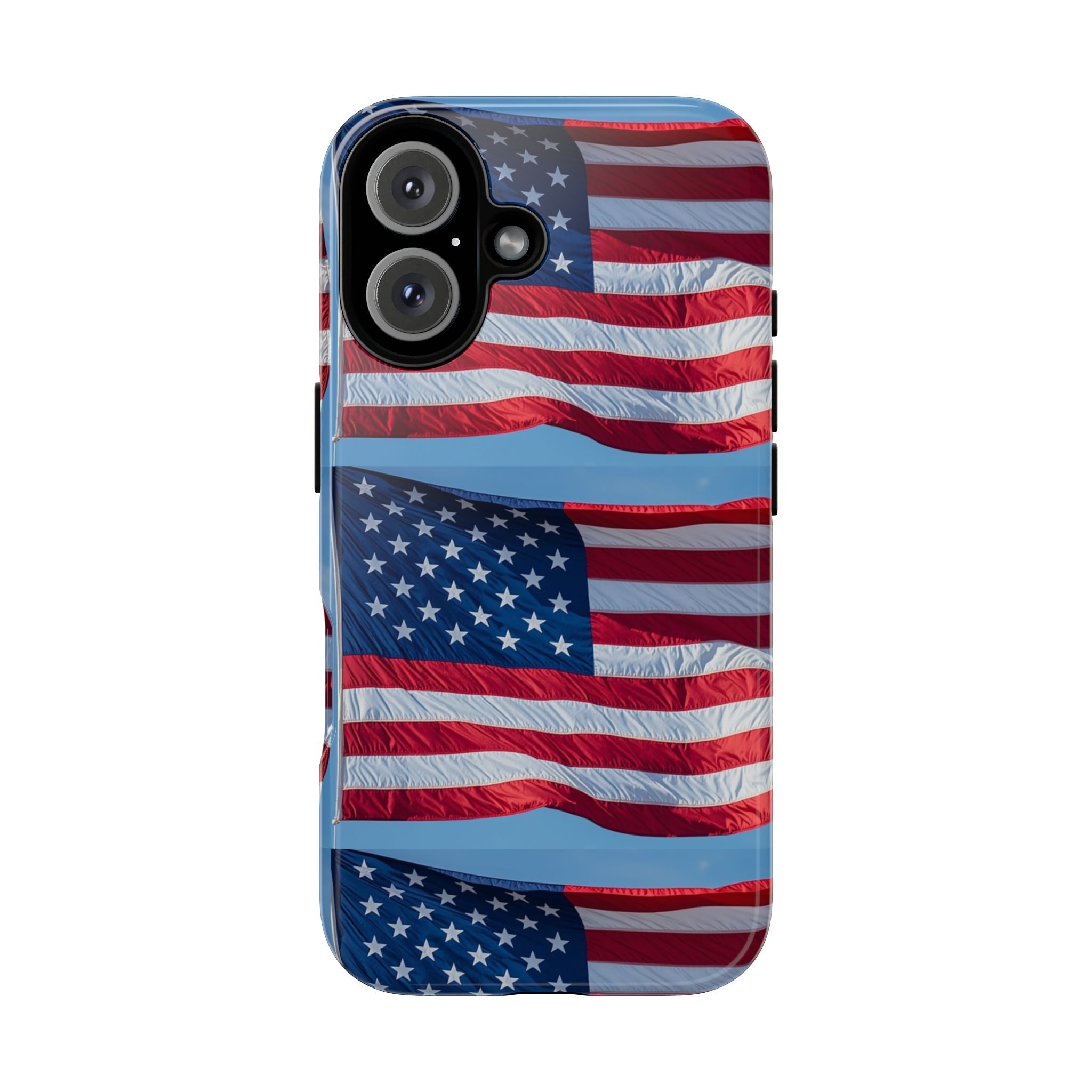 American Flag Tough Phone Case — Patriotic iPhone Protective Cover