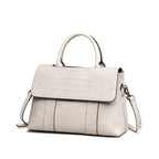 Women tote crossbody bag genuine leather crocodile