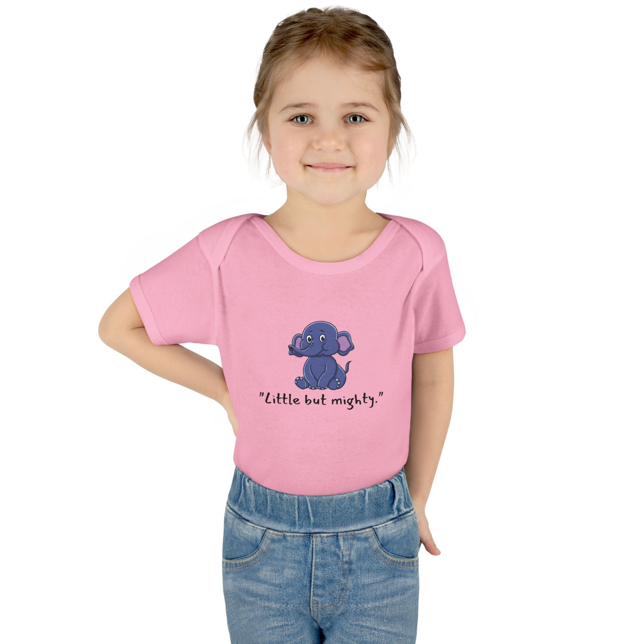 Baby Bodysuit - Little But Mighty Elephant
