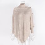 Women's Asymmetry Hem Turtleneck Sweater