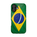 Brazil Flag Magnetic Impact-Resistant Phone Case