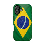Brazil Flag Magnetic Impact-Resistant Phone Case