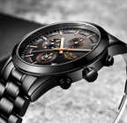 Men's Waterproof  Watch With Chronometers And Date Display Unique Design Perfect Gift