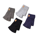 Half-finger Alpaca Wool Warm Knitted Gloves