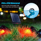 Submersible RGB Solar Garden Spotlights for Pathway Lighting