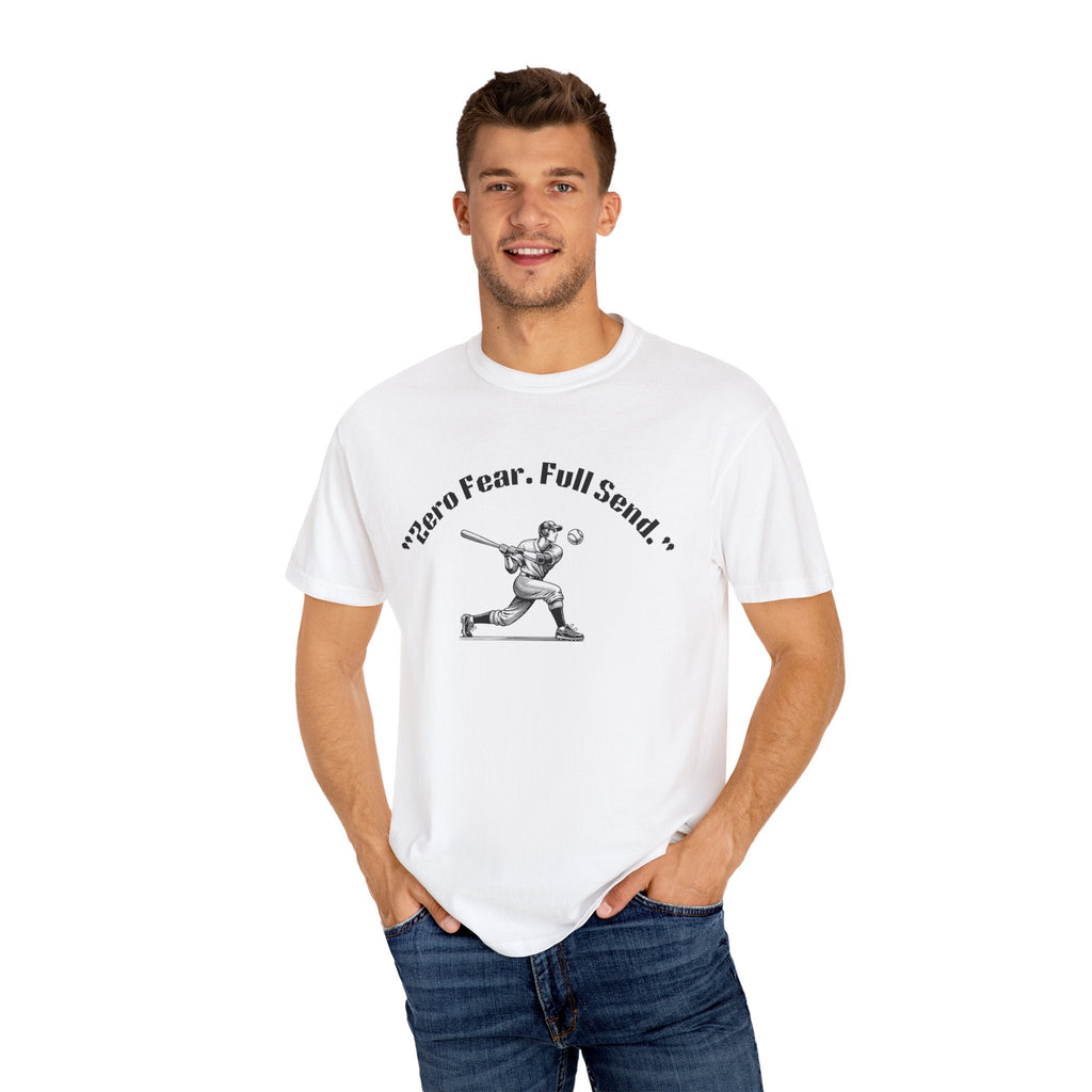 Youth Garment-Dyed T-shirt Zero Fear Full Send Moto Tee