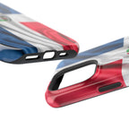 Dominican Republic Flag Magnetic Impact Resistant Phone Case
