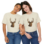 Rustic Deer Graphic Tee, Nature Lover Shirt, Outdoorsy Gift, Casual Wear, Wildlife Enthusiast Tee