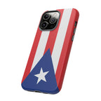 Puerto Rico Flag Tough Phone Case Patriotic Red & White Stripe Design