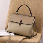 Trend large-capacity purse genuine leather shoulder bag tote crossbody