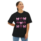 Oversized Tee Smiley Cowboy and Bow Shirt