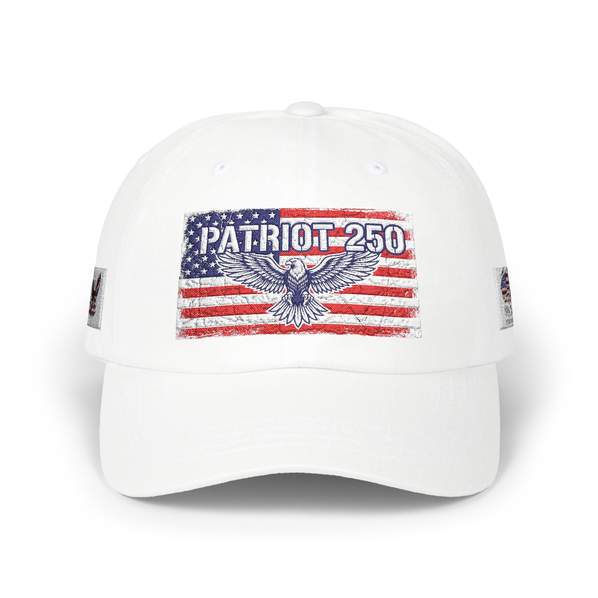 Patriot 250 Eagle Flag Dad Cap | American Flag Vintage Baseball Hat | Vintage USA Eagle Cap | Patriotic Adjustable Baseball Hat | Fourth of July