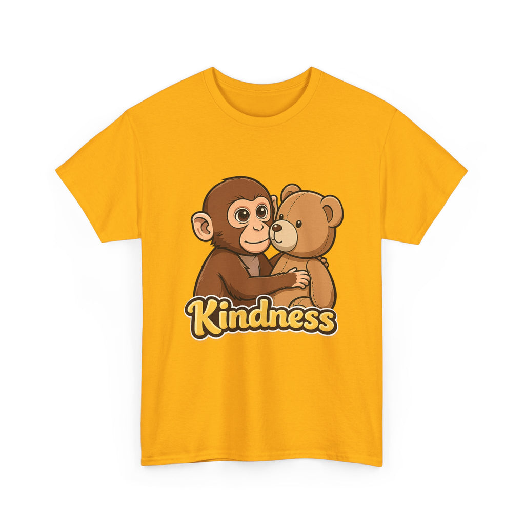 Kindness Monkey & Bear T-Shirt — Cute Hug Graphic Tee