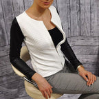 Women’s Plaid Patchwork Blazer