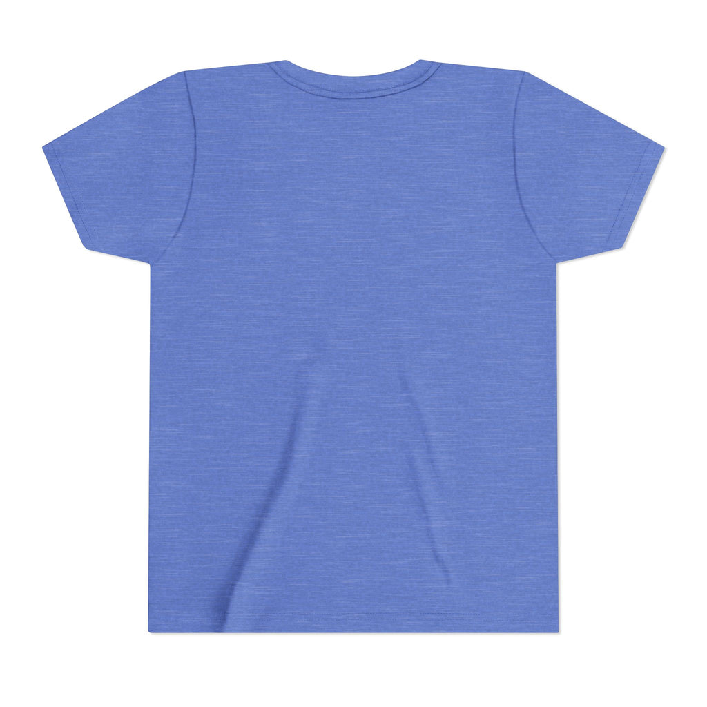 Youth Tee — "Punch Love" Monkey Hugging Pink Teddy Cute Kids Valentine Shirt