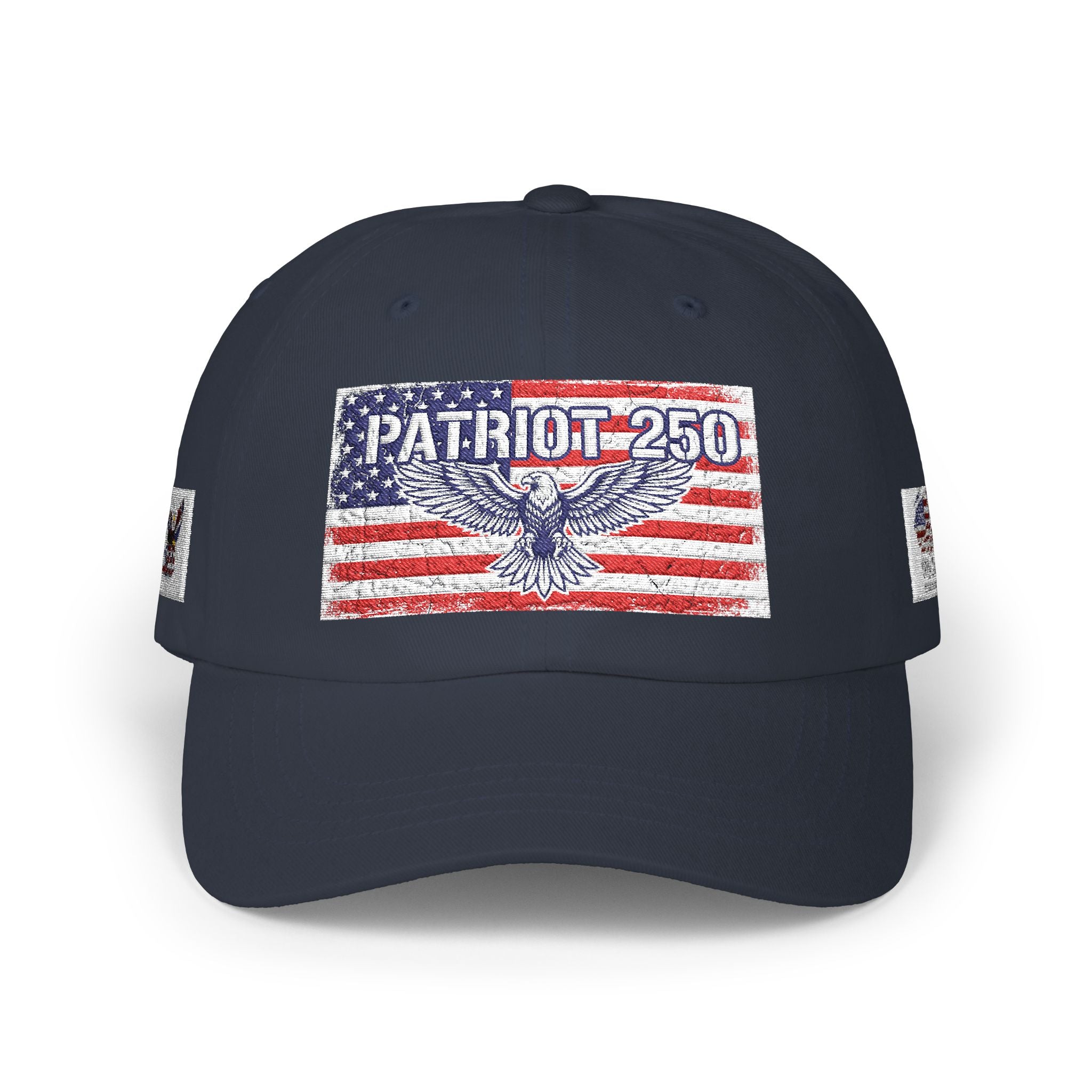 Patriot 250 Eagle Flag Dad Cap | American Flag Vintage Baseball Hat | Vintage USA Eagle Cap | Patriotic Adjustable Baseball Hat | Fourth of July