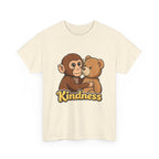 Kindness Monkey & Bear T-Shirt — Cute Hug Graphic Tee