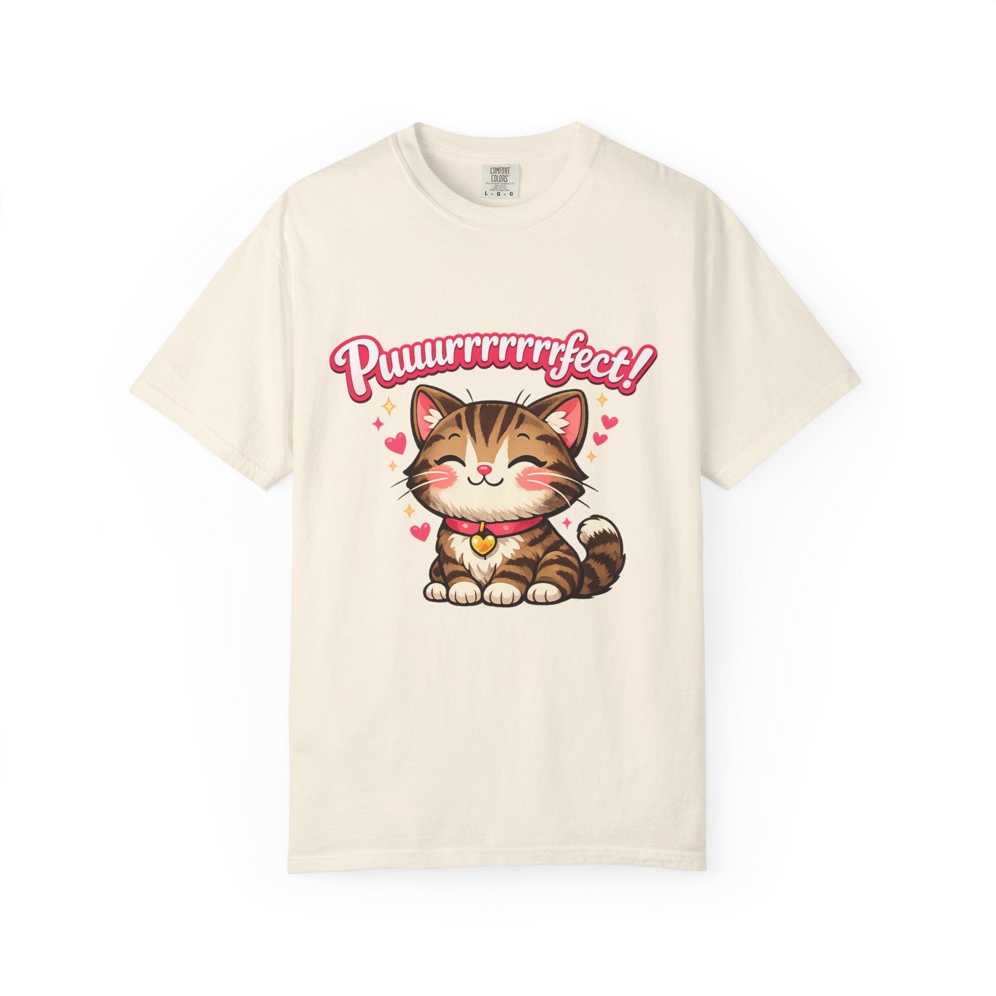 Puuurrrrfect! Cute Tabby Cat Graphic T-Shirt