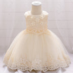 Baby girl one year old net yarn princess dress