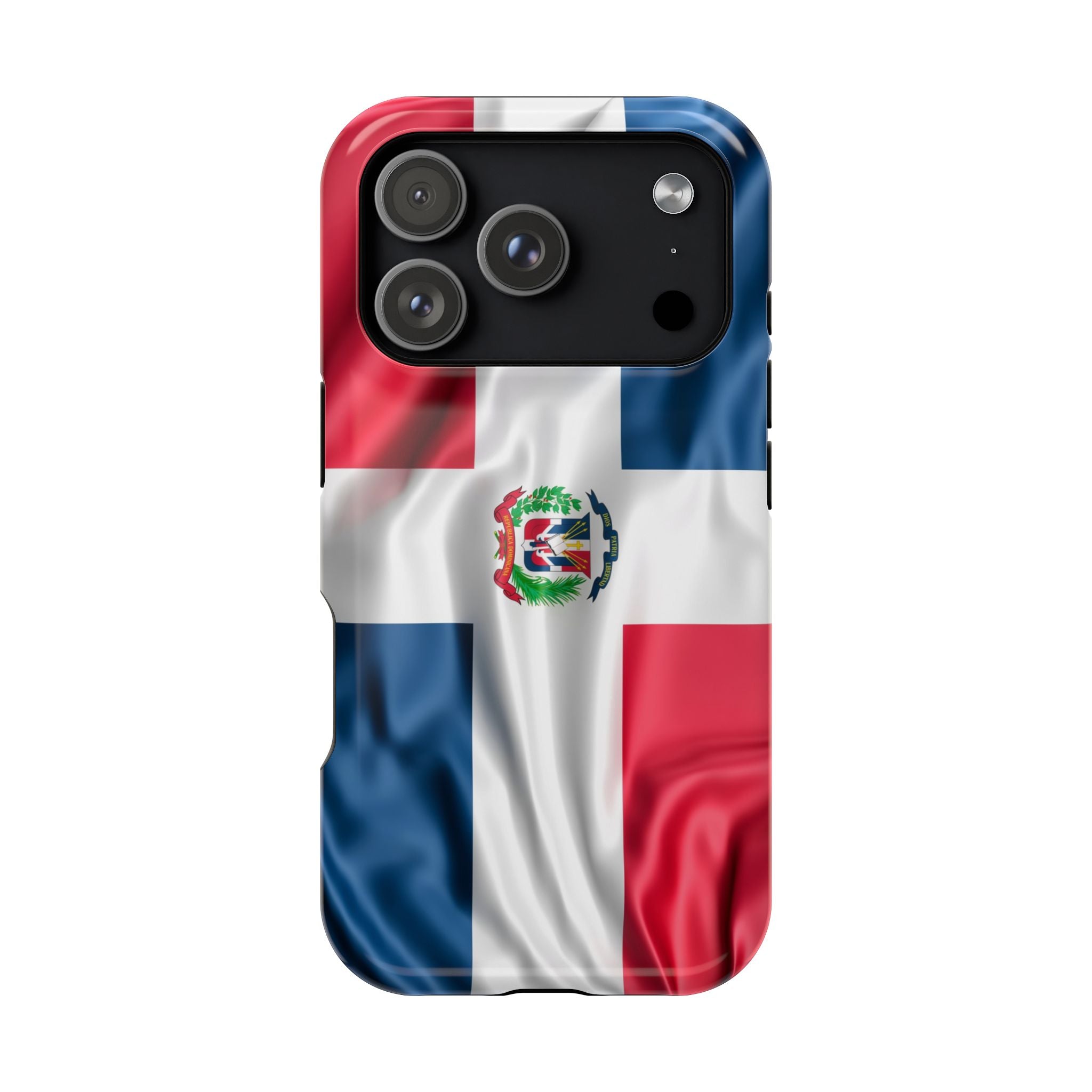 Dominican Republic Flag Magnetic Impact Resistant Phone Case