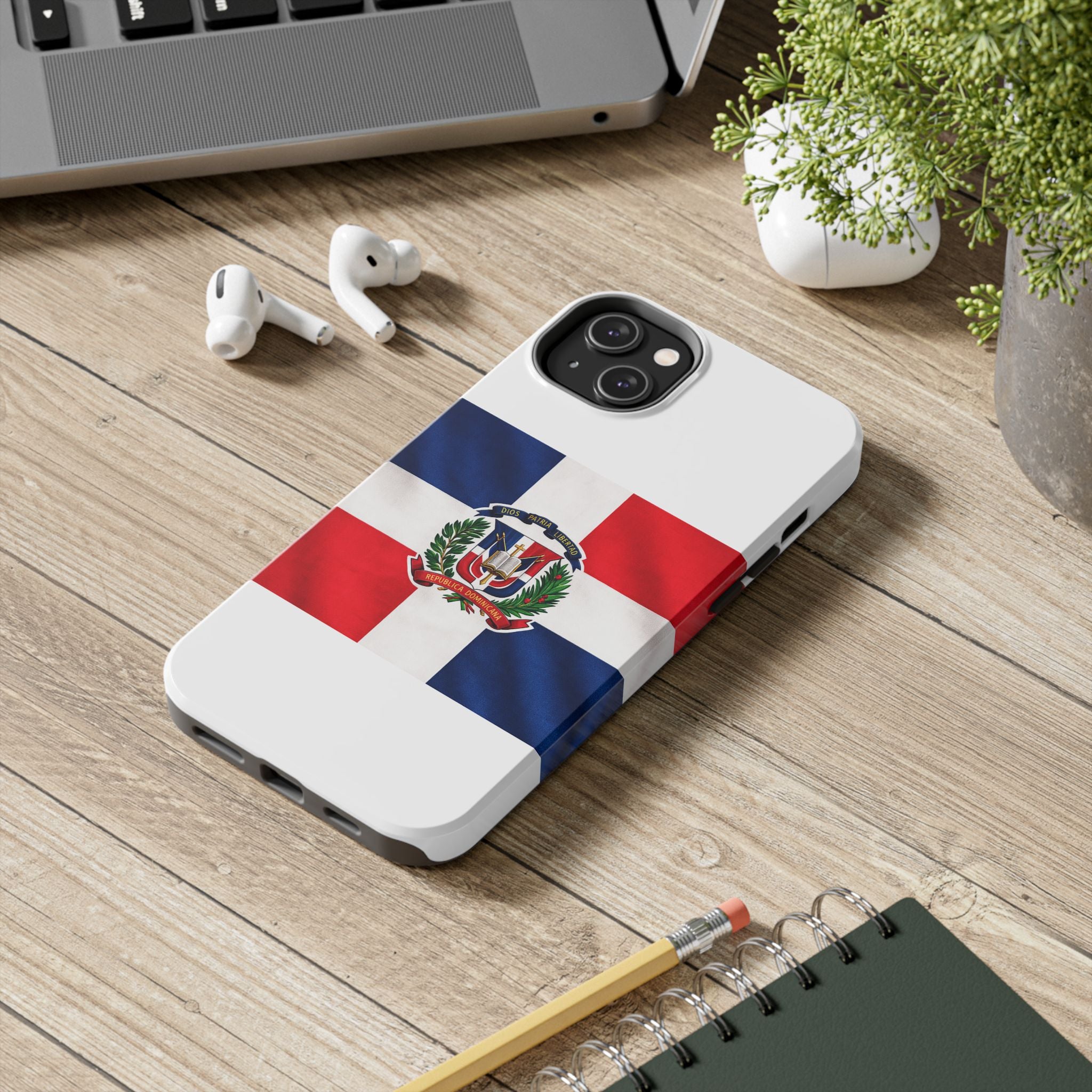 Dominican Flag Tough Phone Case Protective Patriotic Phone Cover