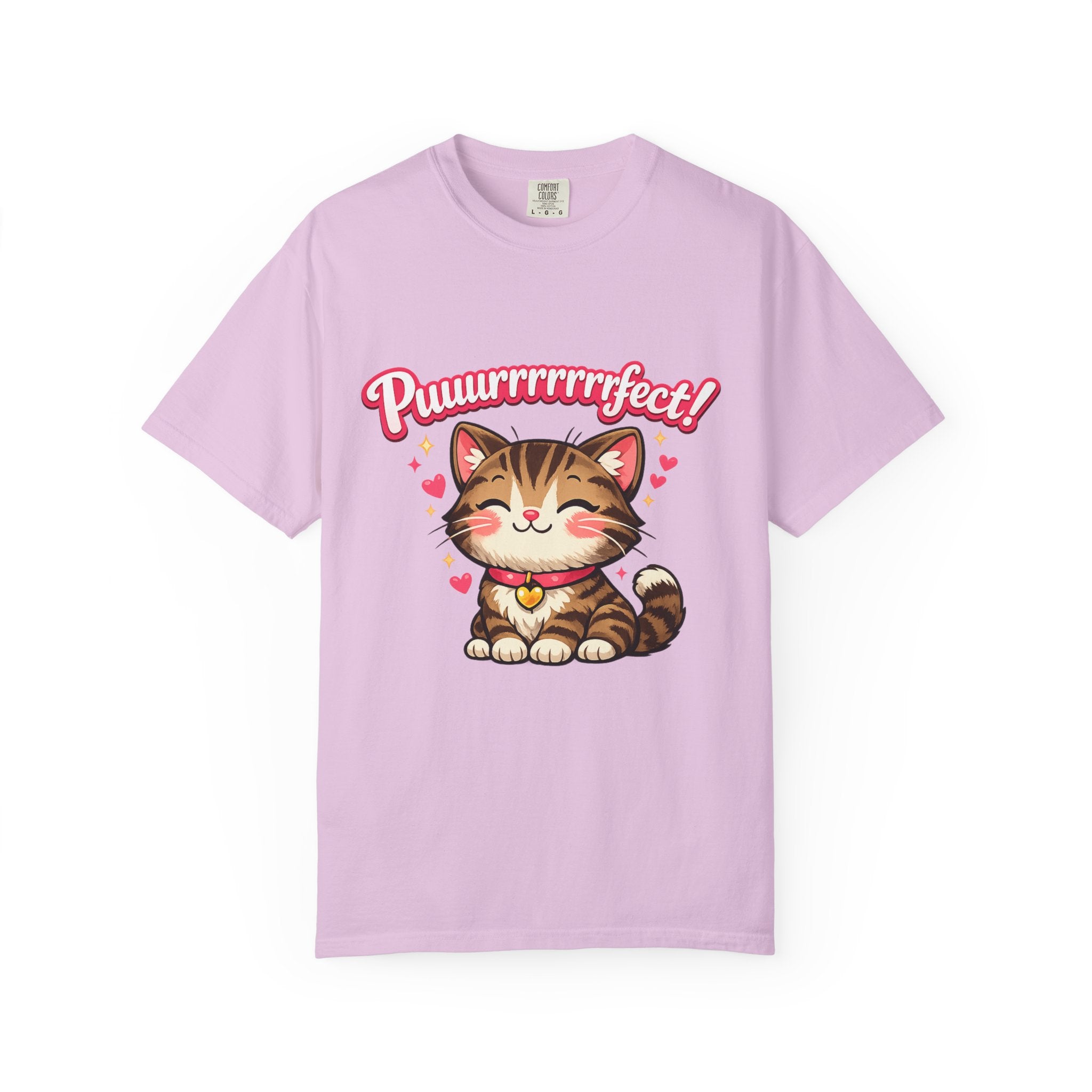 Puuurrrrfect! Cute Tabby Cat Graphic T-Shirt