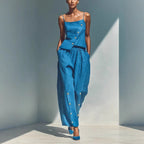 Women's Gold-Buckle Camisole & Pants Two-Piece Set