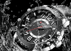 Men's Waterproof  Sport Watch With Leather  Belts  And Large Numbers Details Unique Design Perfect Gift