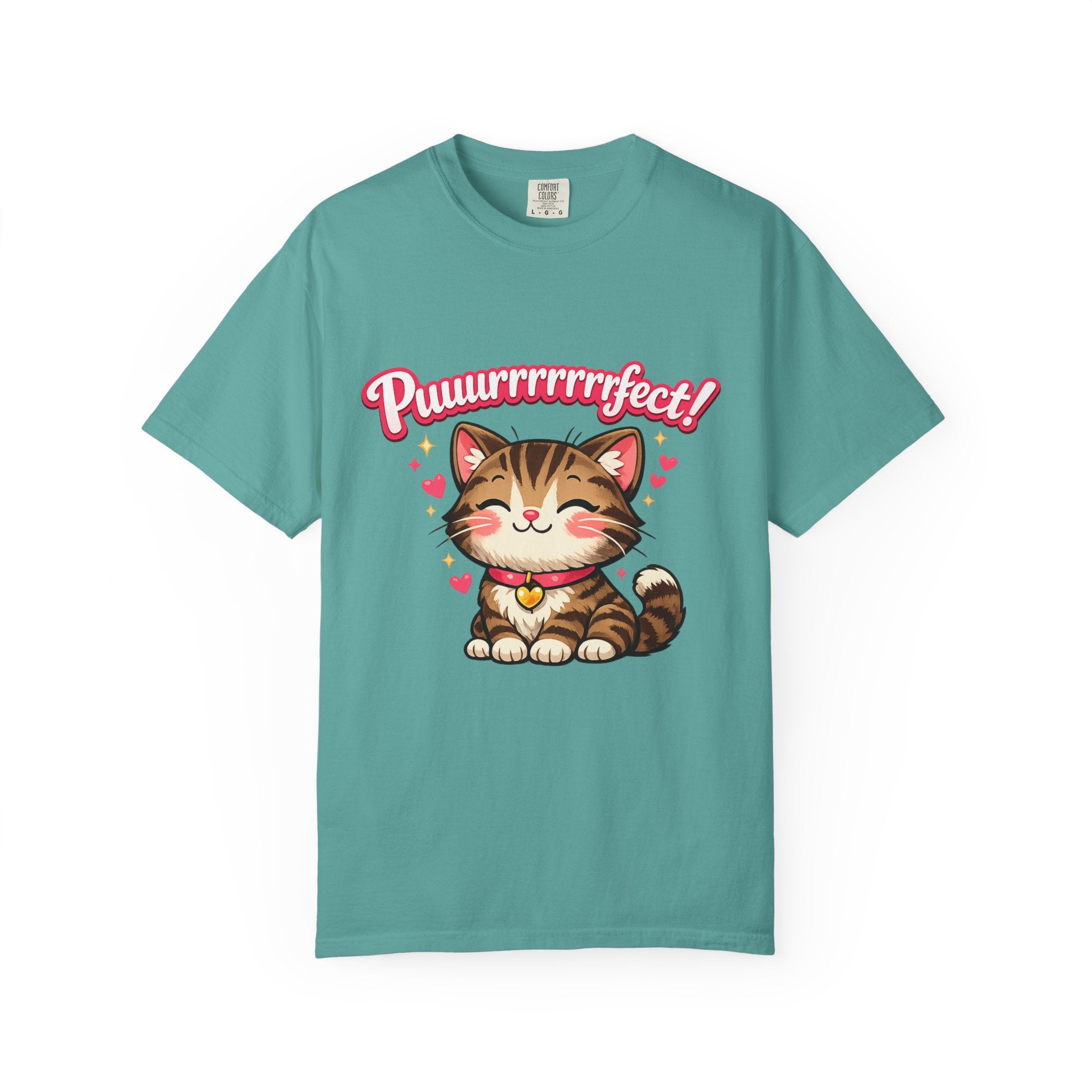Puuurrrrfect! Cute Tabby Cat Graphic T-Shirt
