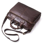 Casual Leather Business Briefcase Large Capacity Men's Shoulder Bag