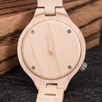 Wooden Luminous Quartz Watch