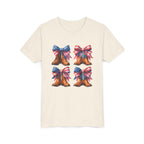 Patriotic Youth Tee, Youth Short Sleeve Shirt, 4th of July Shirt, Americana T-Shirt, Cute Kids Top for Independence Day