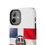 Dominican Flag Tough Phone Case Protective Patriotic Phone Cover