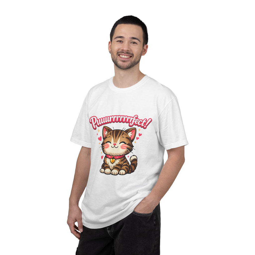 Puuurrrrfect! Cute Tabby Cat Graphic T-Shirt