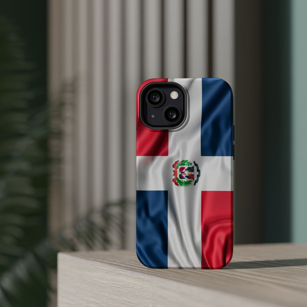 Dominican Republic Flag Magnetic Impact Resistant Phone Case