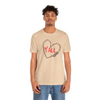 Heartfelt Love Unisex Tee - Casual Style, Y'all Shirt, Gift for Friends, Valentine's Day, Cozy Outfit, Everyday Wear