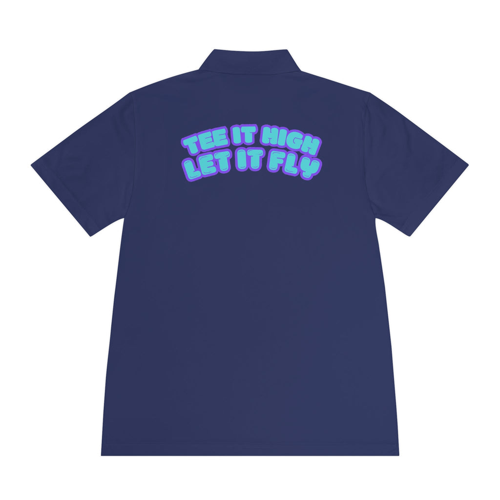 Tee-bone - Golf Polo Shirt with 'Tee It High, Let It Fly' Design